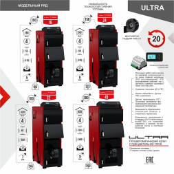 Котел твердотоп полуавтомат ULTRA 32